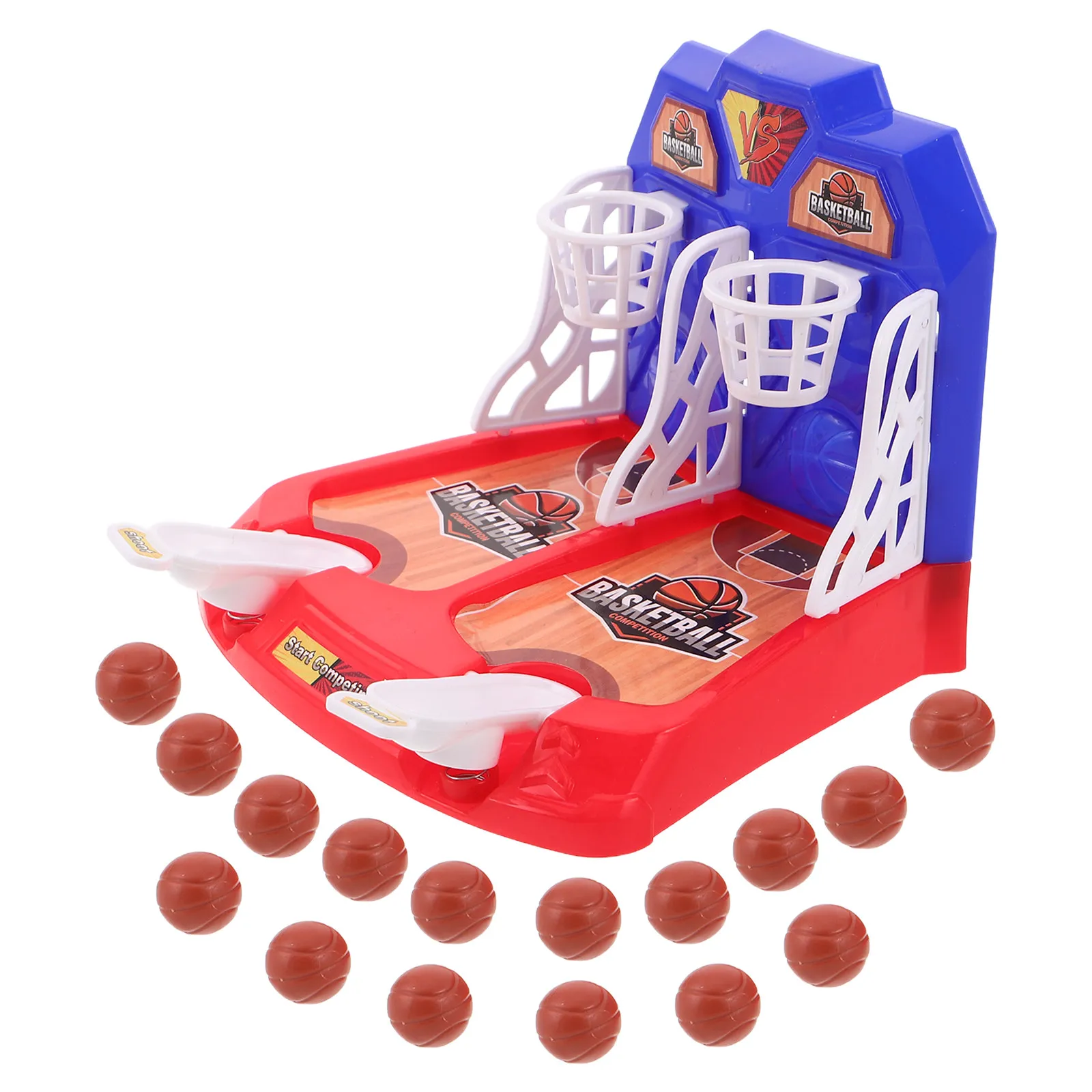 

1Set Mini Basketball Hoop Finger Game Desktop Tabletop Basketball Machine for Office Home Desk Play Skill Training Hand Eye