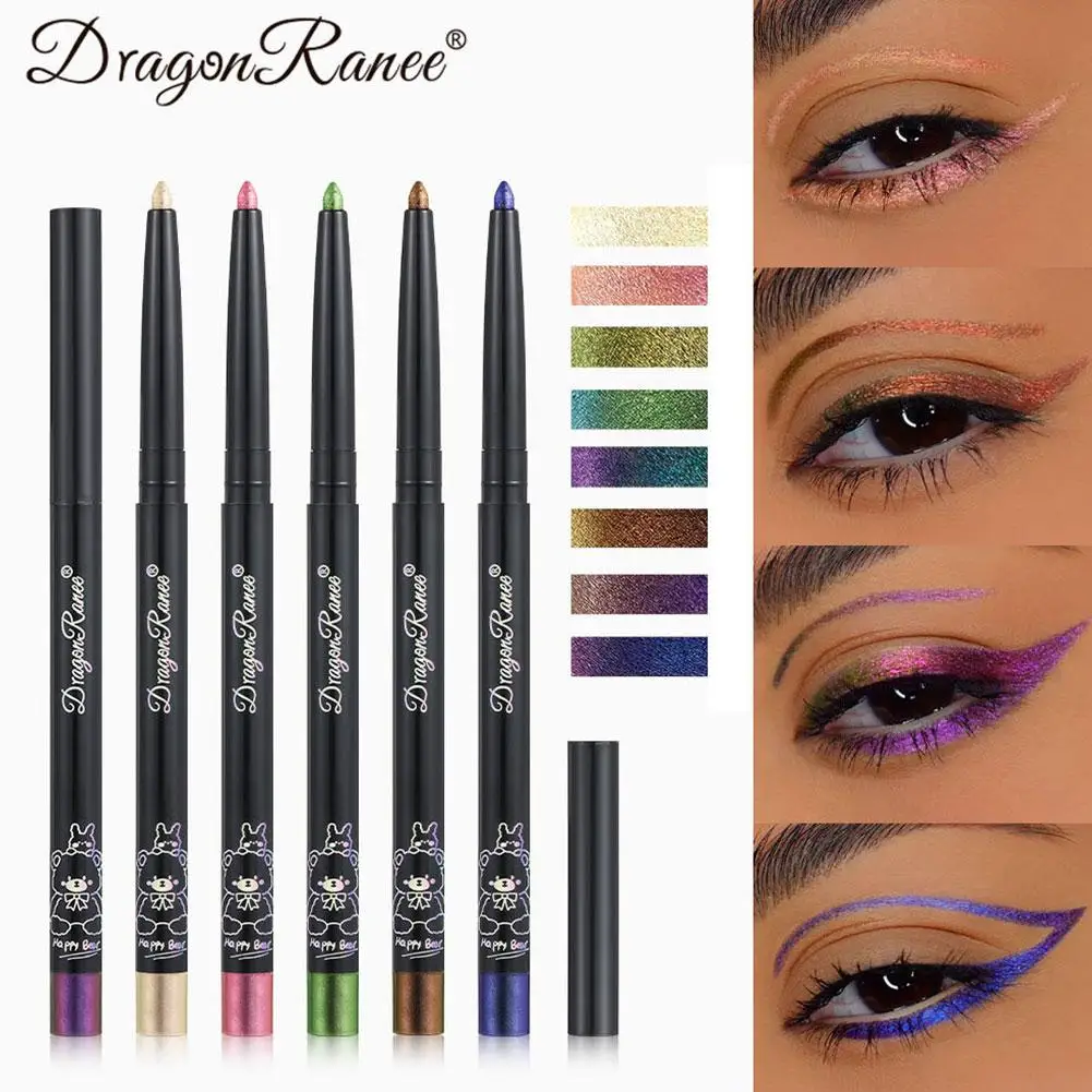 Eyeliner Pen Diamond Shiny Pearl Gloss Eyeliner Pen Chameleon Color Shift Eyeliner Pencil Makeup Brightening Effect Gift Set