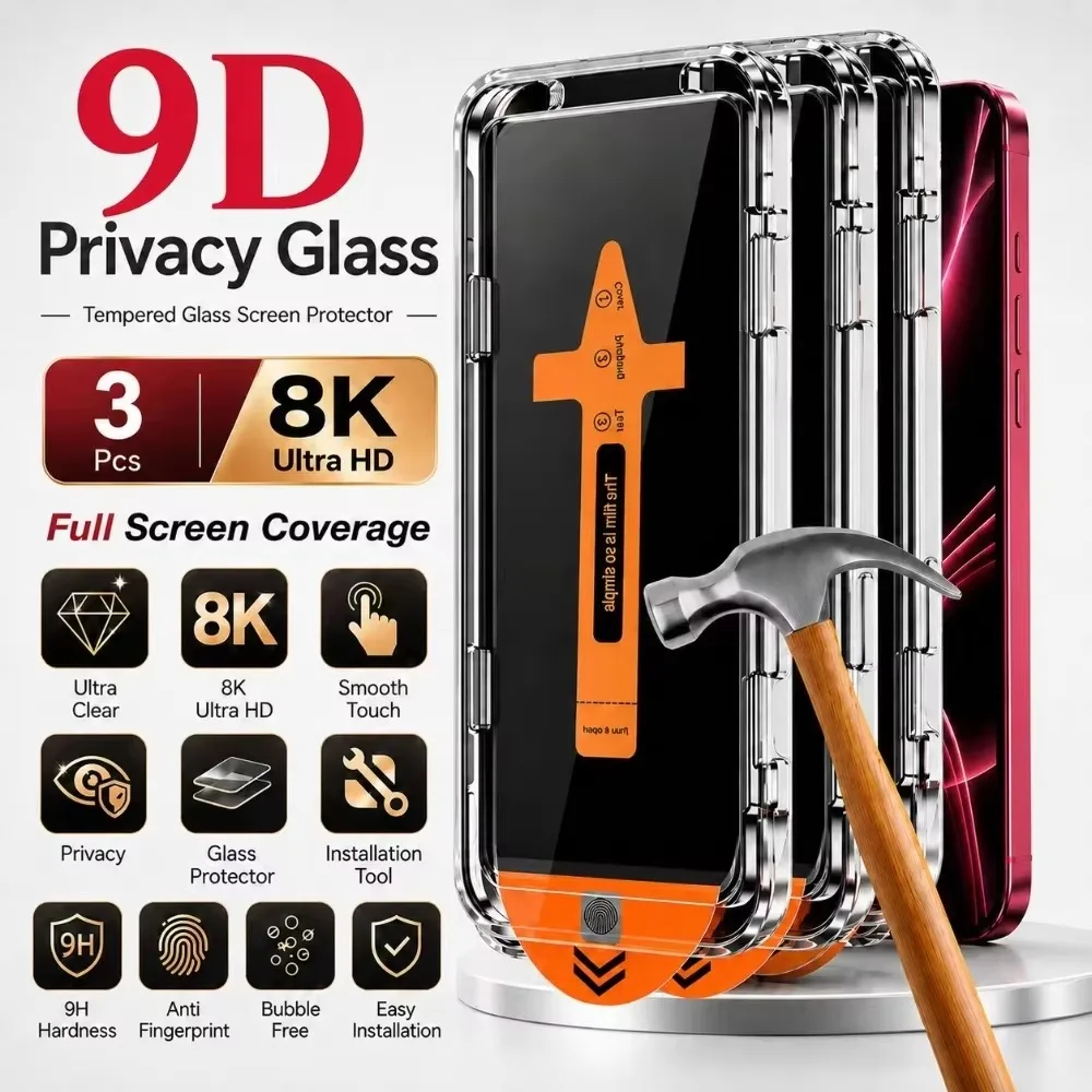 Privacy Privacy Screen Protector For iPhone 18 17 16 15 13 11 12 14 Pro Max 7 8 Plus Mini SE XR XS Air 16e Anti-Peeping Tempered Glass - Aliexpress Deal