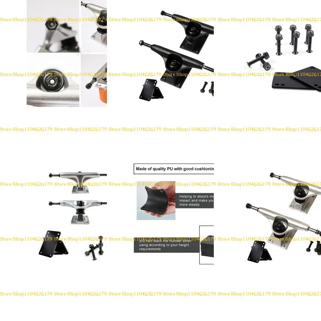 A1A2 2PCS Skateboard Trucks 5inch Räder Aluminium Longboards Truck Skateboard