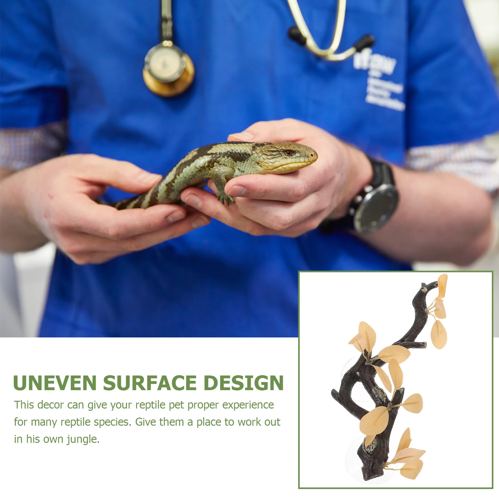 

Reptile Tree Root Decor Artificial Branch Resin Sculpture Climbing Habitat Accessories for Terrarium Snake Bearded Dragon