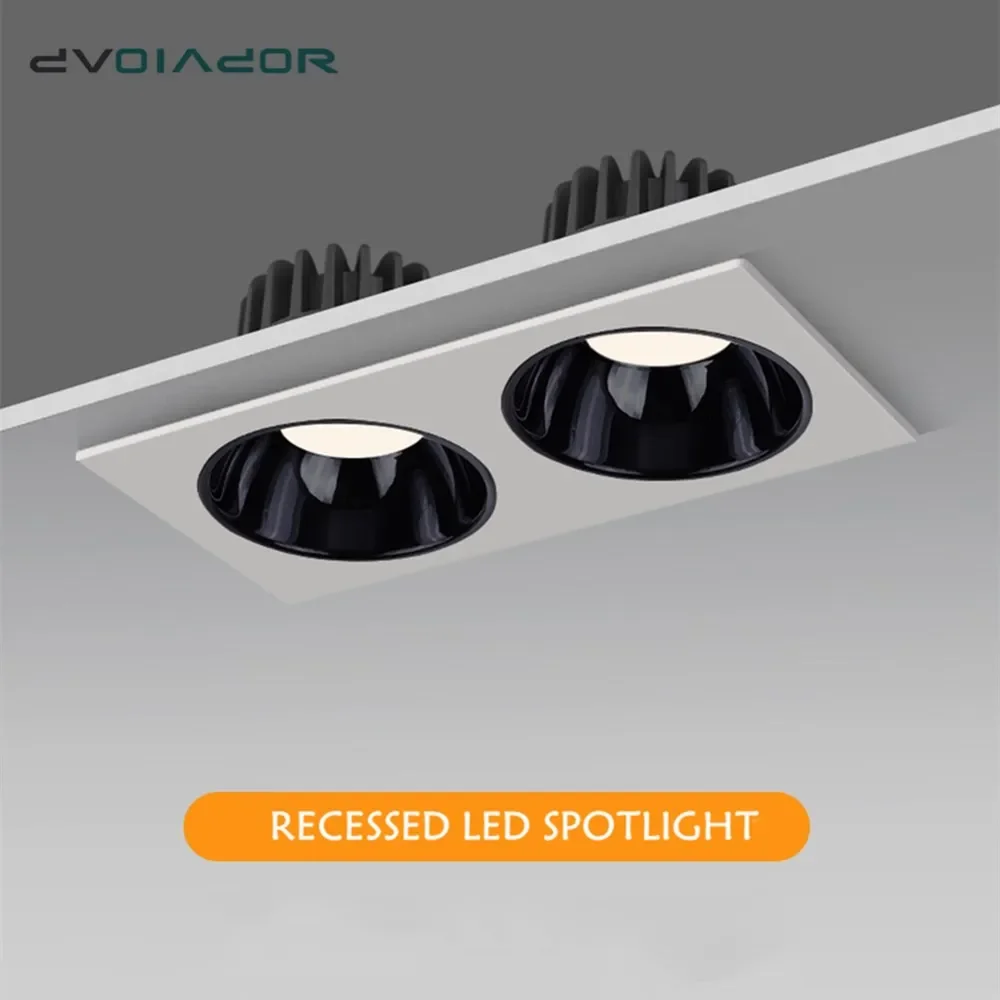 

Anti Glare Led Downlight Dimmable Recessed Led Ceiling Light Spot Lighting For Kitchen Bedroom Living Room 7W 12W 15W AC85-265V