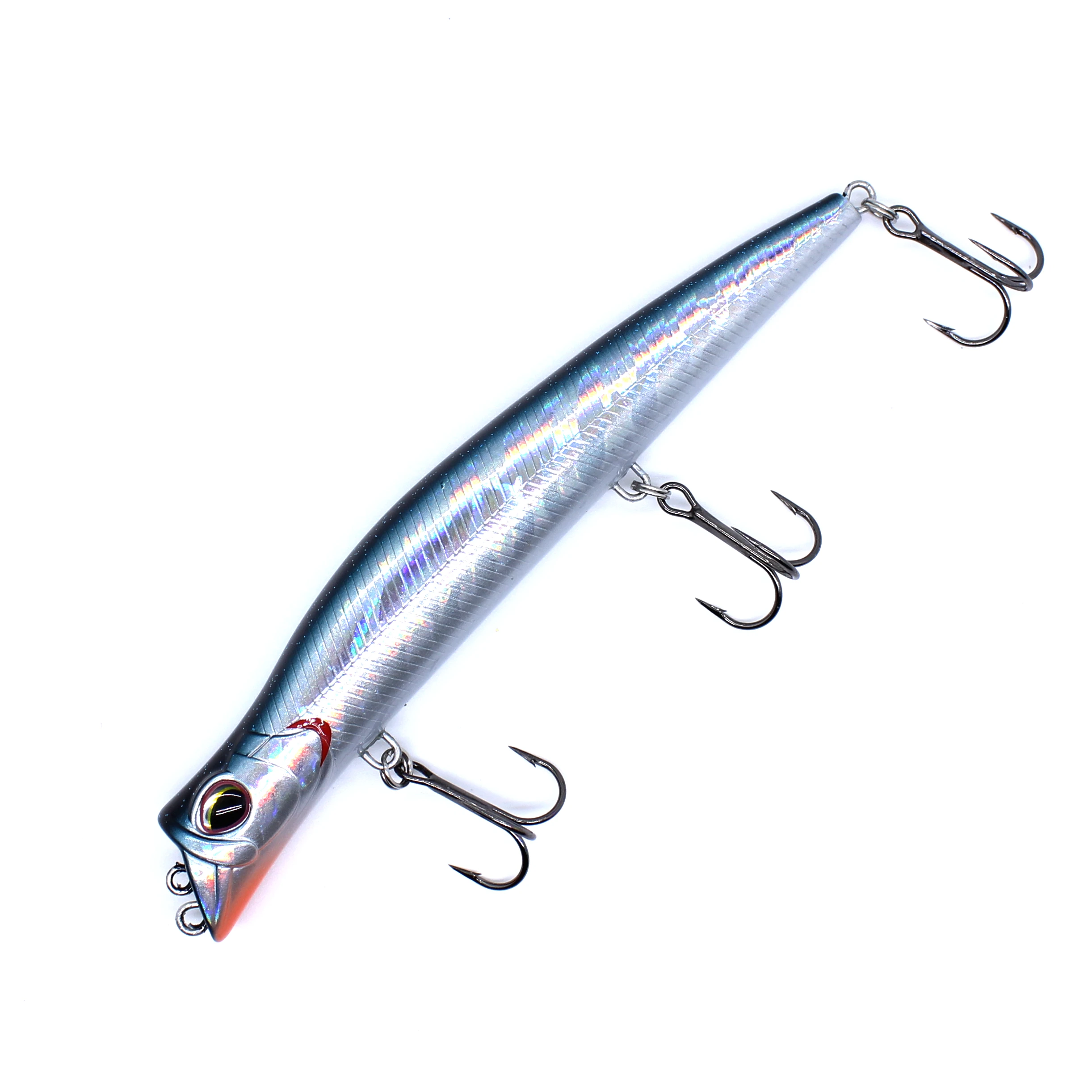 AOCLU Topwater Hybrid 130mm 17,5g Bleistift Stick Harten Köder Wobbler Rassel Zwei Ton VMC Haken 1PC Draht salzwasser Seebarsch Angeln – Detail 9