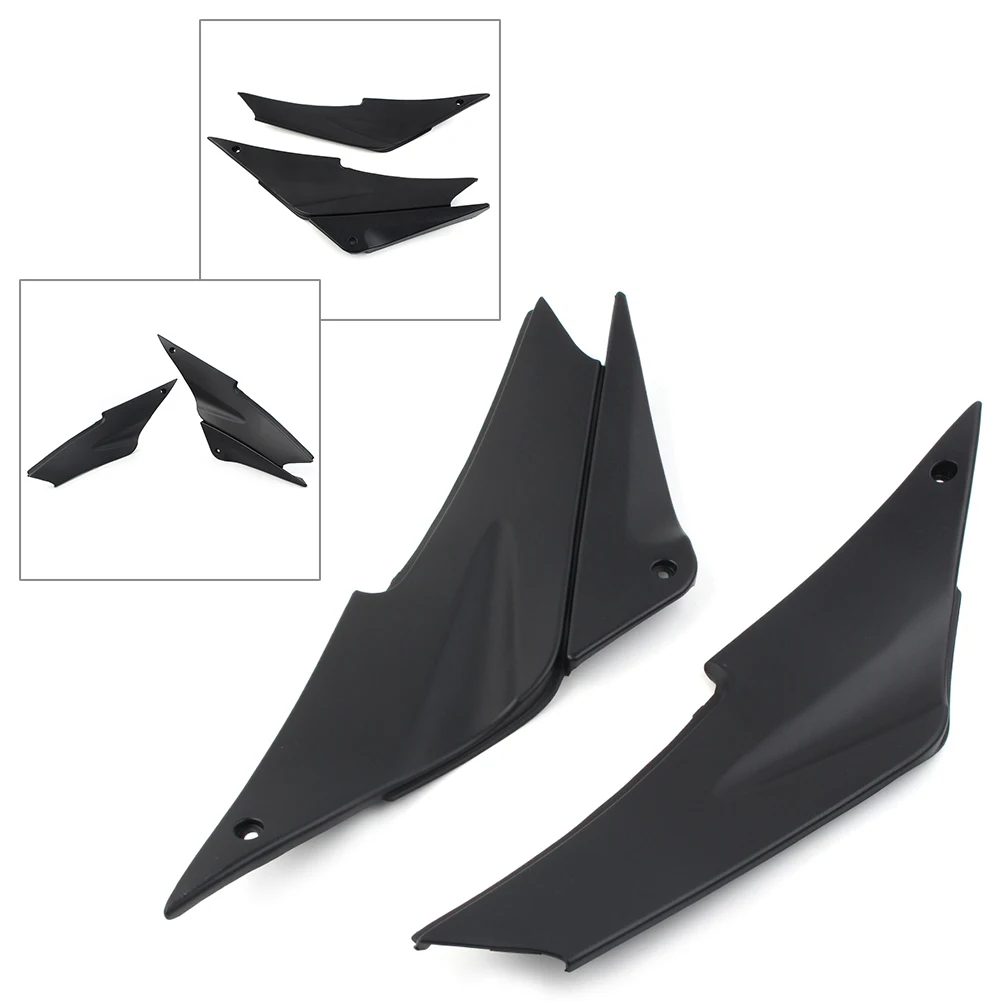 

2pcs Motorbike Tank Side Cover Panel Fairing Cover For Kawasaki Ninja ZX6R ZX636 ZX6 2005 2006 Black ABS Plastic