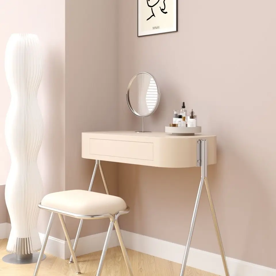 Internet celebrity i dressing table Modern and minimalist dressing stool in the bedroom Small bedroom bedside makeup table