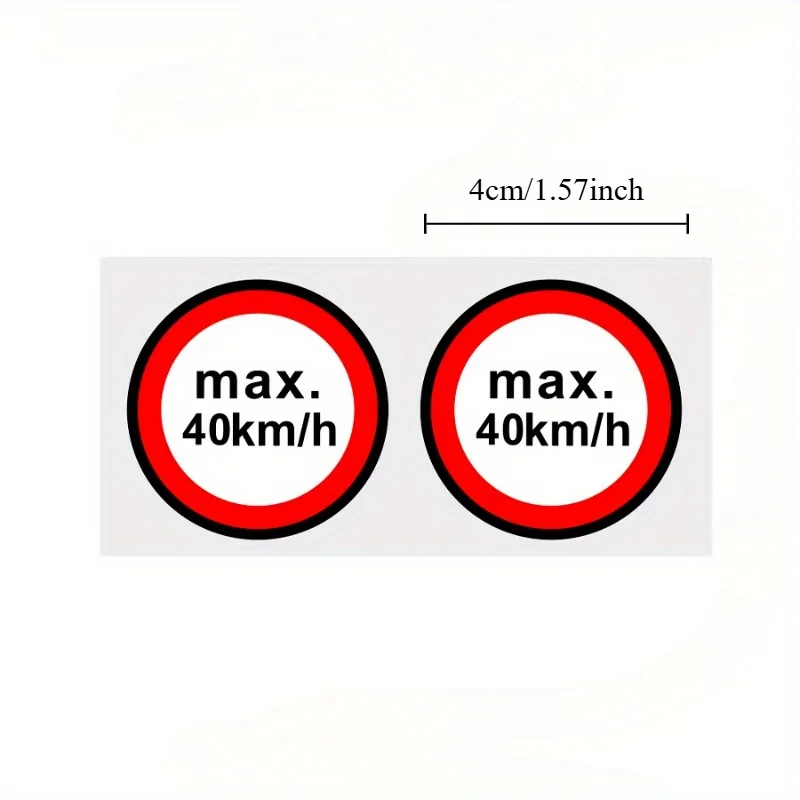 Motorcycle Bicycle Speed Limit Sticker Set,Unique Practical for Model Train Layout,Bike Frame,Desk Traffic Decor