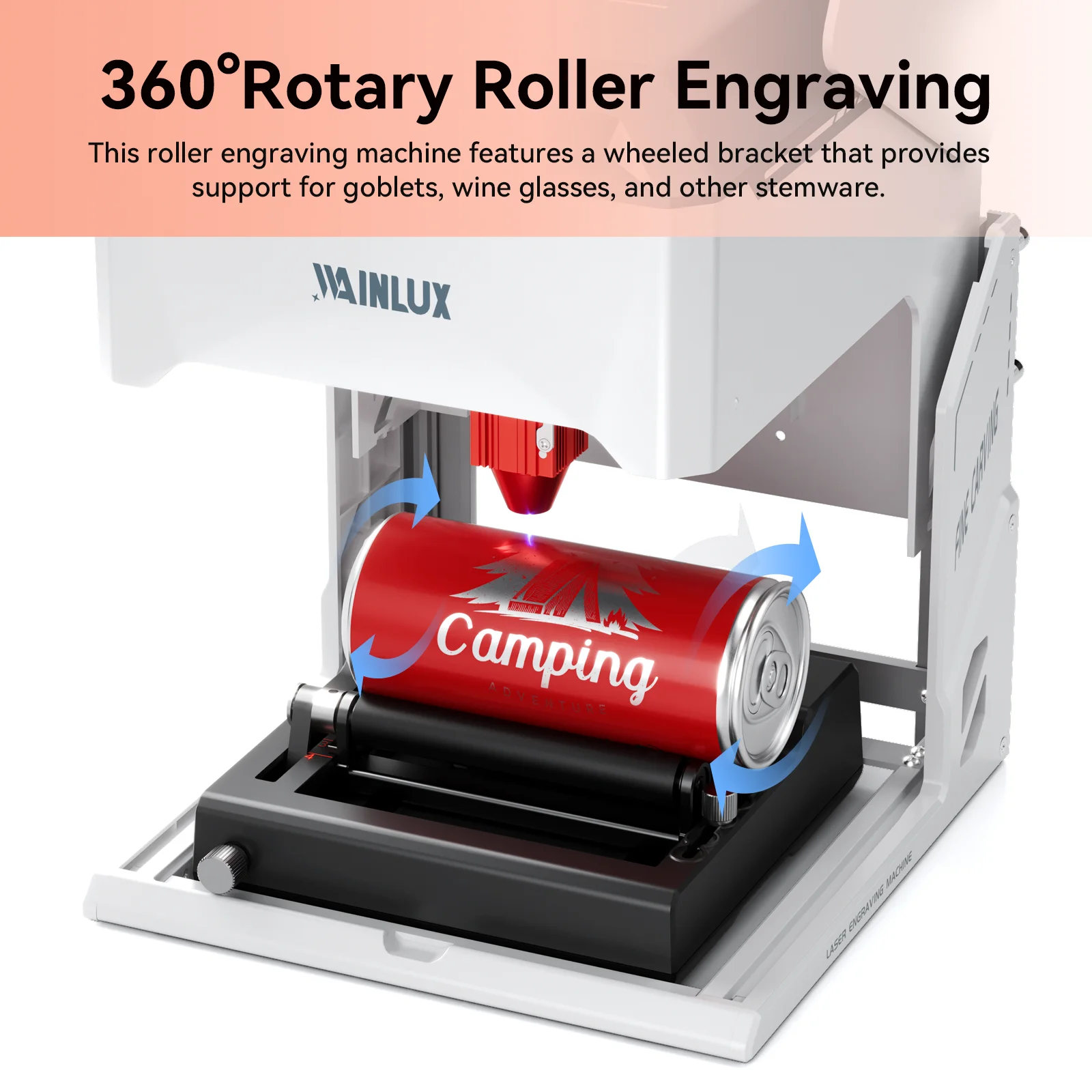 Universal Rotary Roller 360° Rotation Module RR3 for Multiple Cylindrical Goods Compatible with K10 X1 X2 F1- Bottle/Cup/Ball