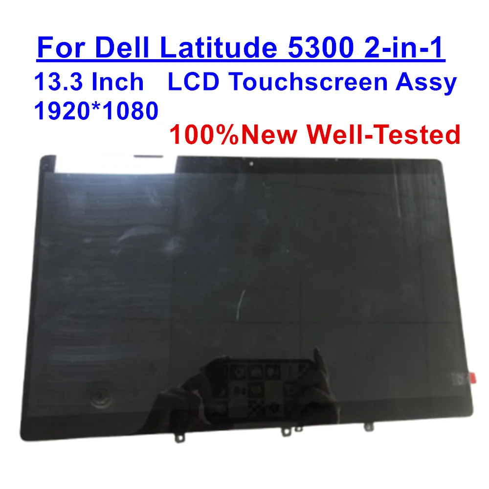 

New 13.3" LCD Module for Dell Latitude 5300 2-in-1 FHD 1920*1080 LCD LED Touch Screen Assembly with Frame FKV32