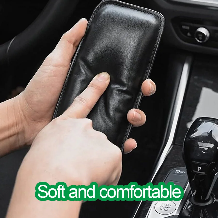 العالمي لينة بولي Leather الجلود السيارات مسند الذراع وسادة القدم الركبة طماق غطاء سيارة مركز وحدة التحكم الركبة الساق الكوع حشوة وسادة