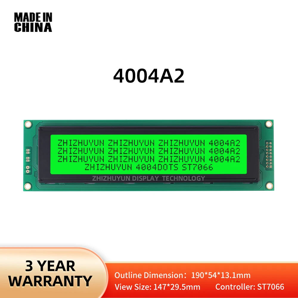 4004A2 4004 Russian Japanese English Character LCD Module Display Screen Emerald Green Light LED Backlight HD44780 Controller