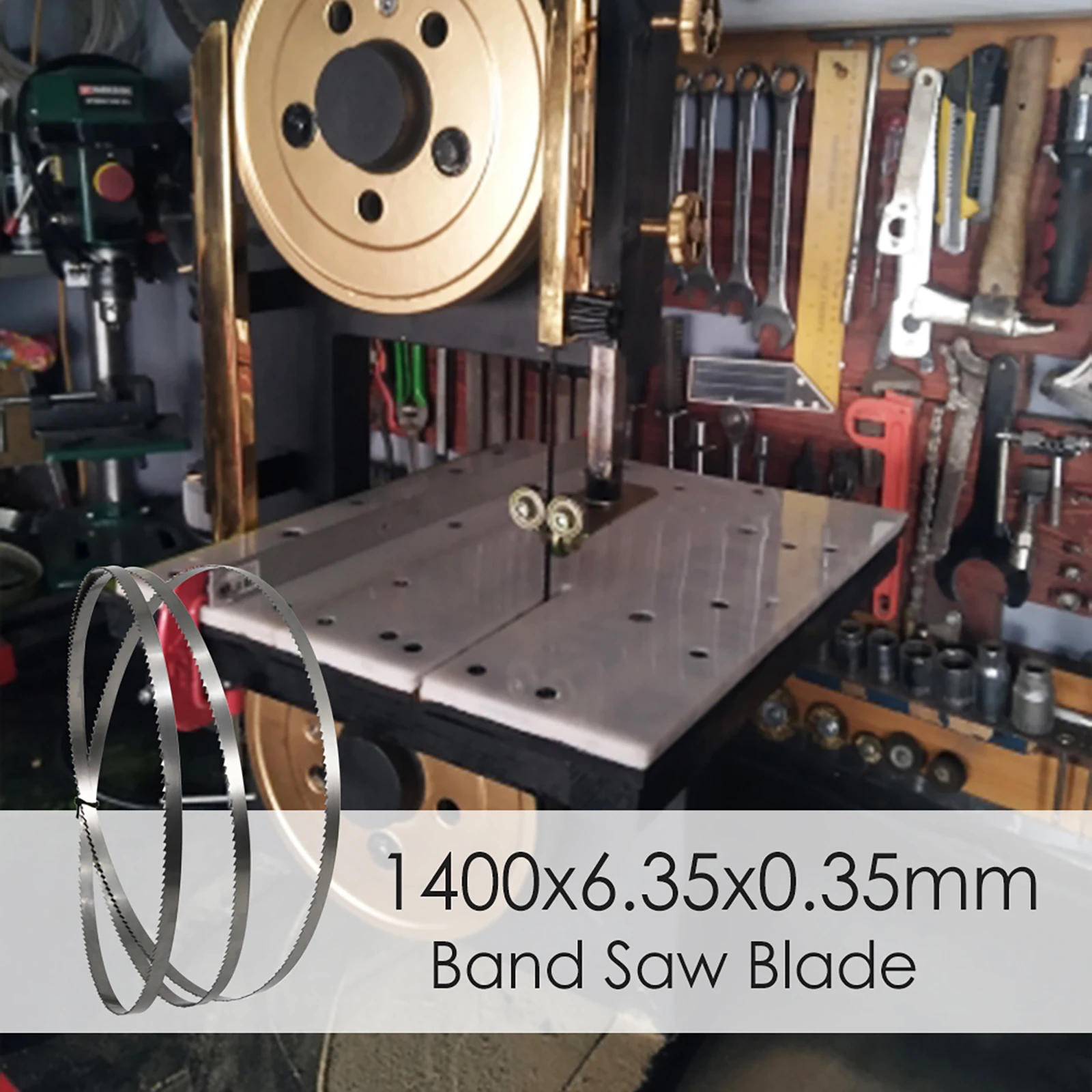 TASP – Lot de 2 lame de scie à ruban 1400 x 6,35 x 0,35 mm, pour bois pour scie à ruban 8\