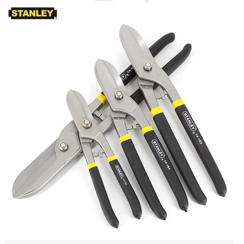 stanley tesoura multiuso de peca para chapa de de aluminio estanho snips universal aparador de tesoura de corte de metal ferramenta aco inoxidavel 01