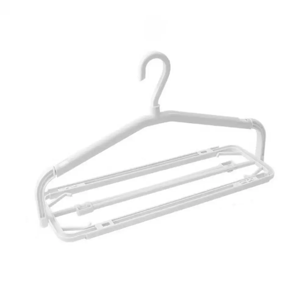 Non-Slip Foldable Clothes Hanger Windproof Multi-functional Quick Dry Hanger Save Space Rotatable Clothes Drying Rack Wet/Dry