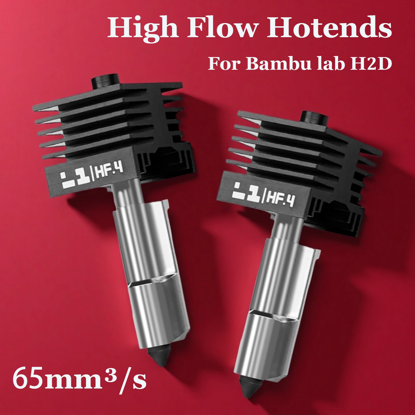 H2S/H2d Hotend Highflow لمختبر Bmabu H2D Hotend H2d لـ Bambulab الصلب المقوى جودة عالية نهاية ساخنة لأجزاء Pinter ثلاثية الأبعاد H2s