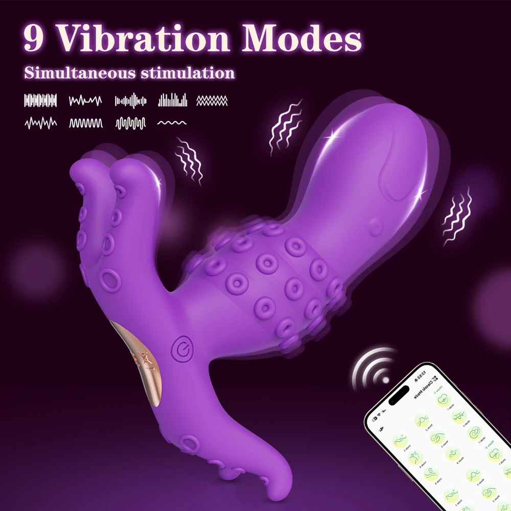 يمكن ارتداؤها اللباس الداخلي هزاز فراشة الهزاز App التحكم تهتز البيض البظر الشرج محفز تهتز سراويل الجنس لعب للنساء