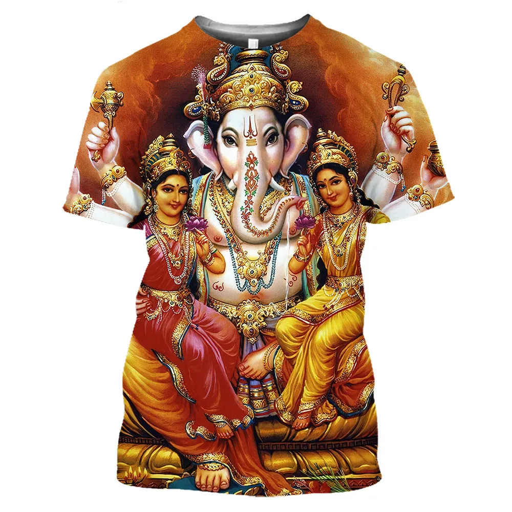 

Fashion Summer New Top Hindu Nile Lord God Shiva T Shirt Religious Belief 3D Print Hinduism Vishnu Men Tshirt Women Believer Cos