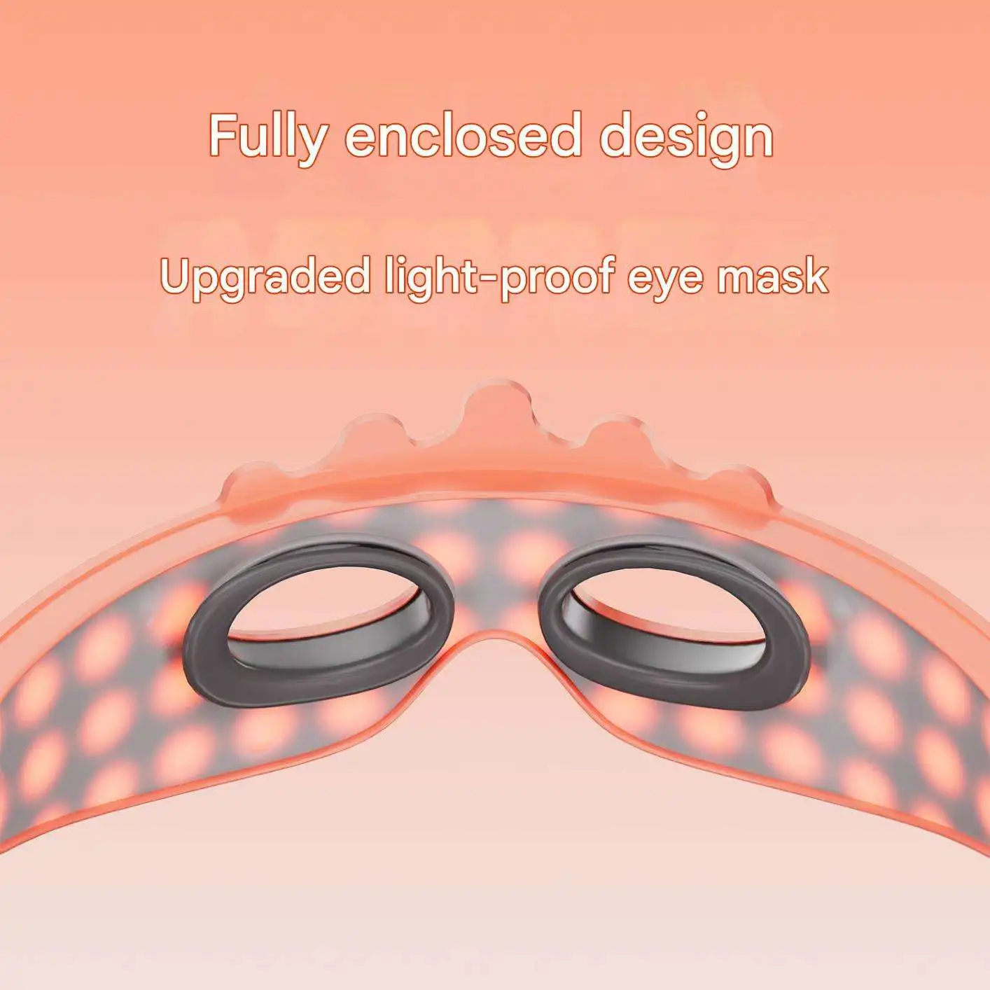 Red Light Eye Mask for Dark Circles LED Silicone Infrared Electric Eye Mask Eye Beauty Device