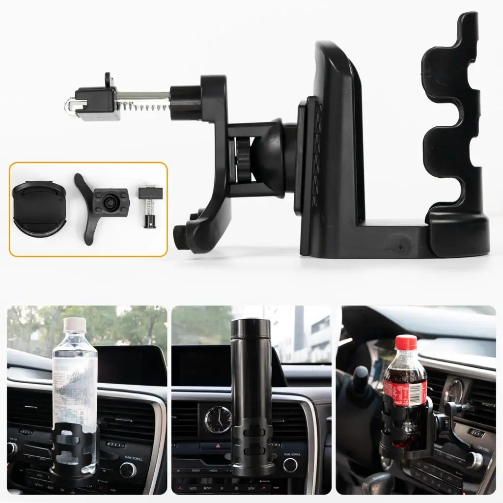 Auto Car Air Vent Outlet Beverage Cup Drink Water Bottle Clip-ons Holder Stand Interior Accessories