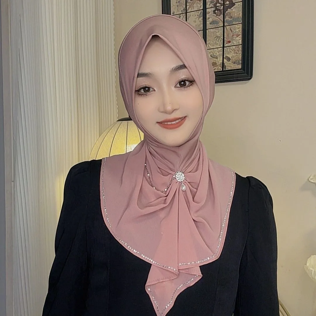 

2026 Diamonds Muslim Ready Hijabs Shawls Islam
