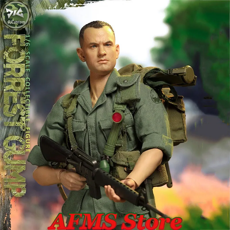 DJ-CUSTOM DJ-16008 1/6 Scale Collectible Figure Vietnam War US Forrest Gump Full Set 12Inch Men Soldier Action Figure Toys