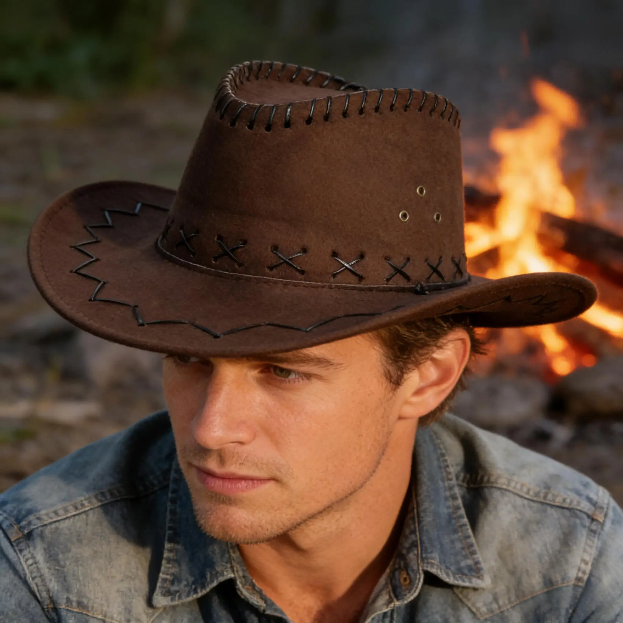 Retro Western Cowboy Hat,Western Cowboy Attire-Masquerade, Cosplay Parties, And Various Themed Events