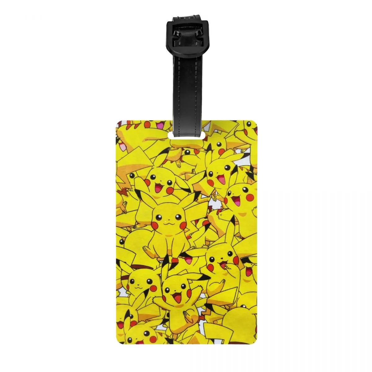 Custom Pokemon Pikachu Luggage Tag Travel Bag Suitcase Privacy Cover ID Label