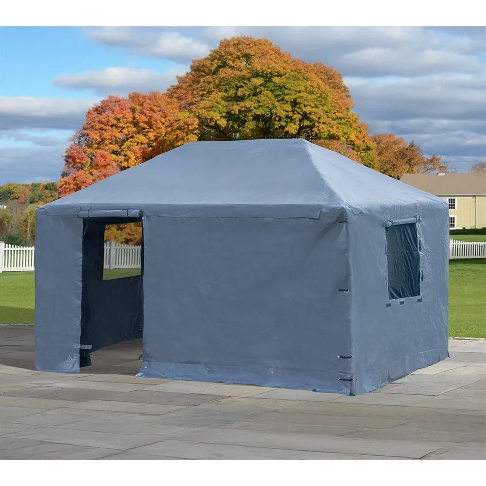 Conjuntos de restaurantes populares - Acessórios para gazebo Capa de inverno de 12' x 20' para abrigo solar e gazebos ao ar livre, fácil de limpar, durável