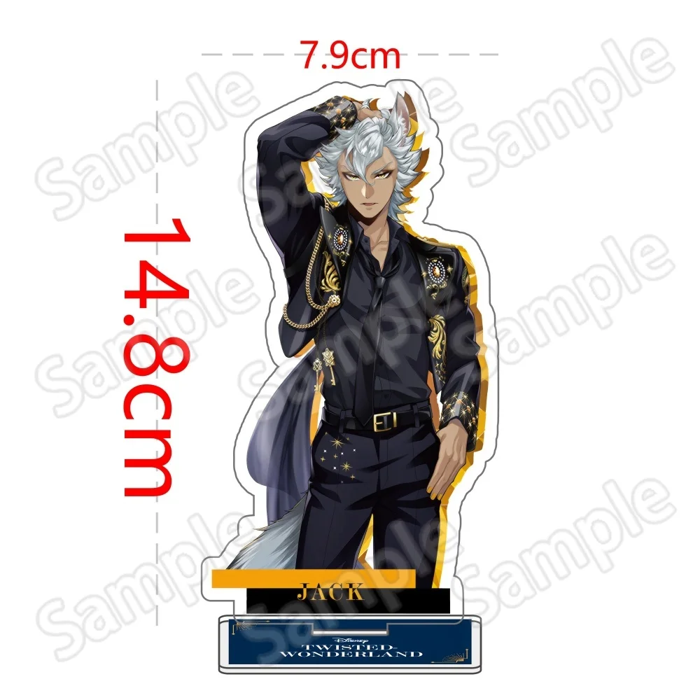 Anime Twisted Wonderland Acryl-Ständer Schlüsselanhänger 10-15cm Spiel Malleus Riddle Azul Idia Vil Leona Schreibtisch-Deko Sammlerstück Fan-Geschenk