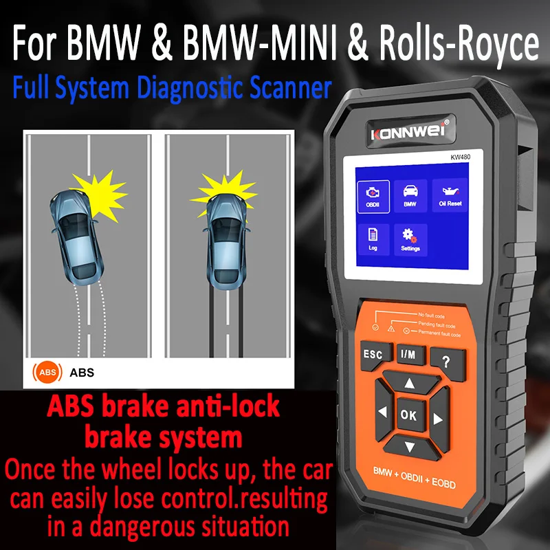 

KONNWEI Новый OBD2 EOBD полная система диагностический сканер инструмент Автомобильный сканер для BMW & BMW-MINI & Rolls-royce для особой цели