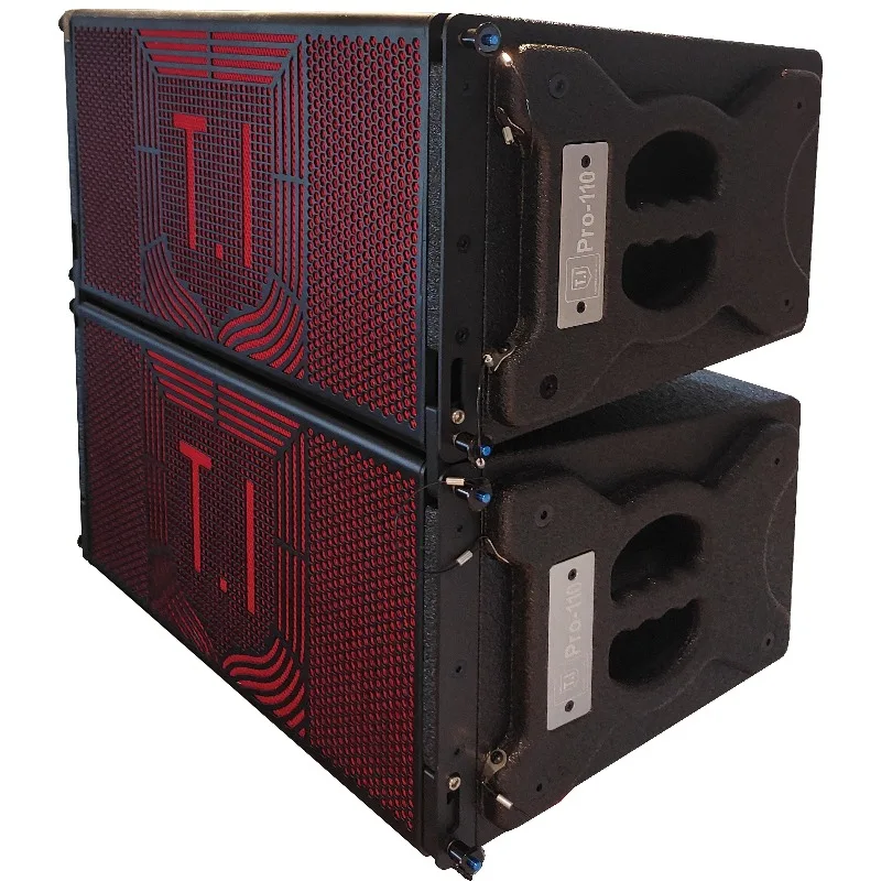 10 Inch Active Line Array Speaker Set, Professional PA System Audio Equipment for Outdoor Stage Live Show and Event Activities