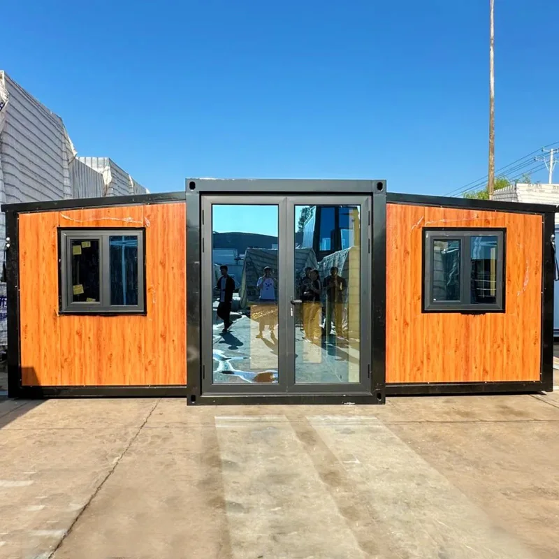 20ft/40ft Expandable Container Houses Foldable Prefabricated Houses Tiny Homes with Custom Solar Interfaces