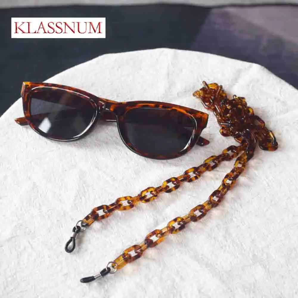 Fashion Leopard Acrylic Glasses Chain Face Mask Lanyard Chains for Women Men Neck Holder Sunglasses Straps Cord Gift phone chain