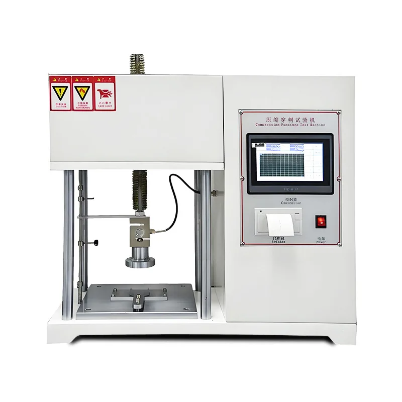 

Safety shoe compression puncture testing machine, protective shoe toe puncture testing device