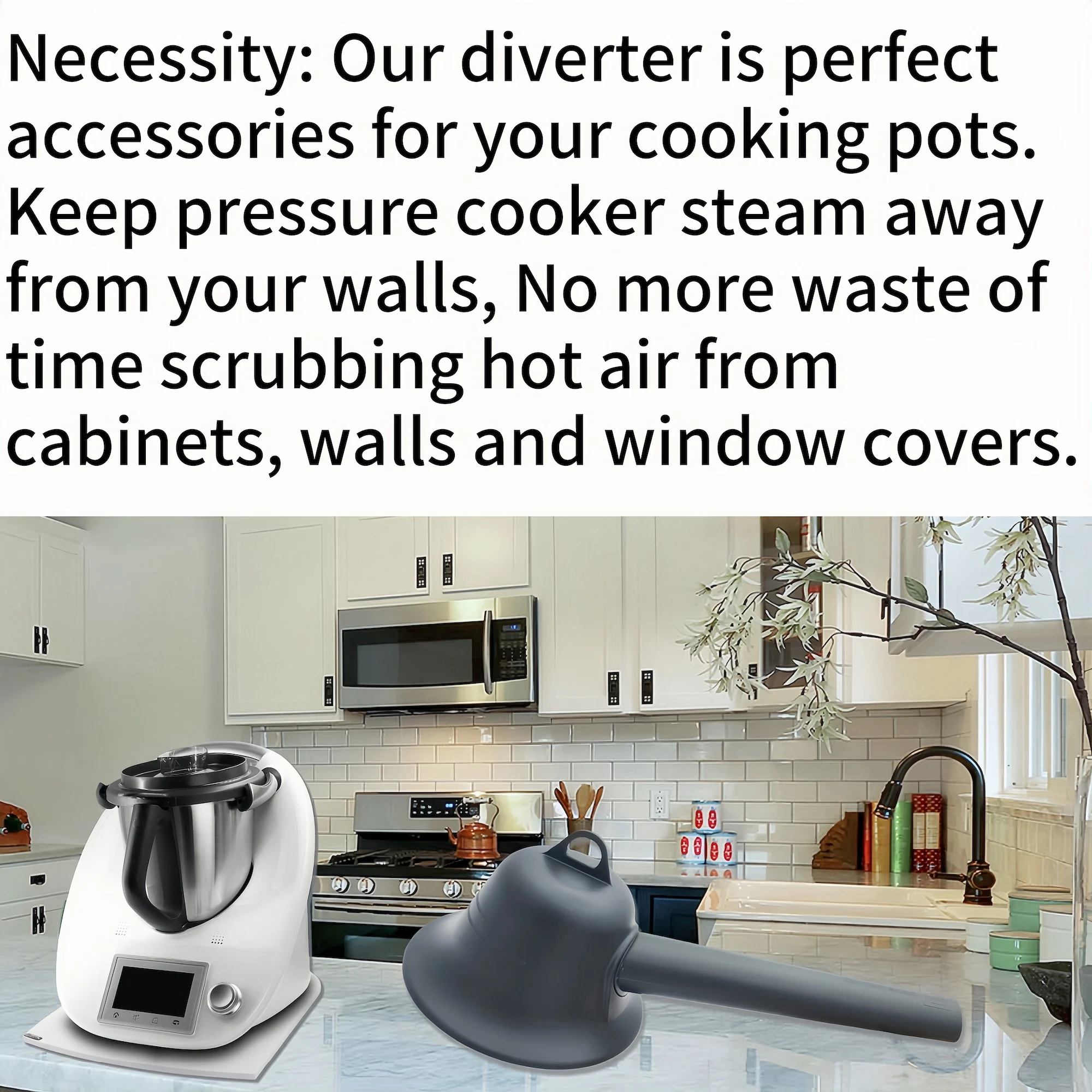 ل Thermomix TM5/TM6TM31 قدر الضغط دليل الهواء البخار الإصدار كلبشة العادم الأنابيب وعاء فوري المقلاة الهوائية اكسسوارات الطبخ #4