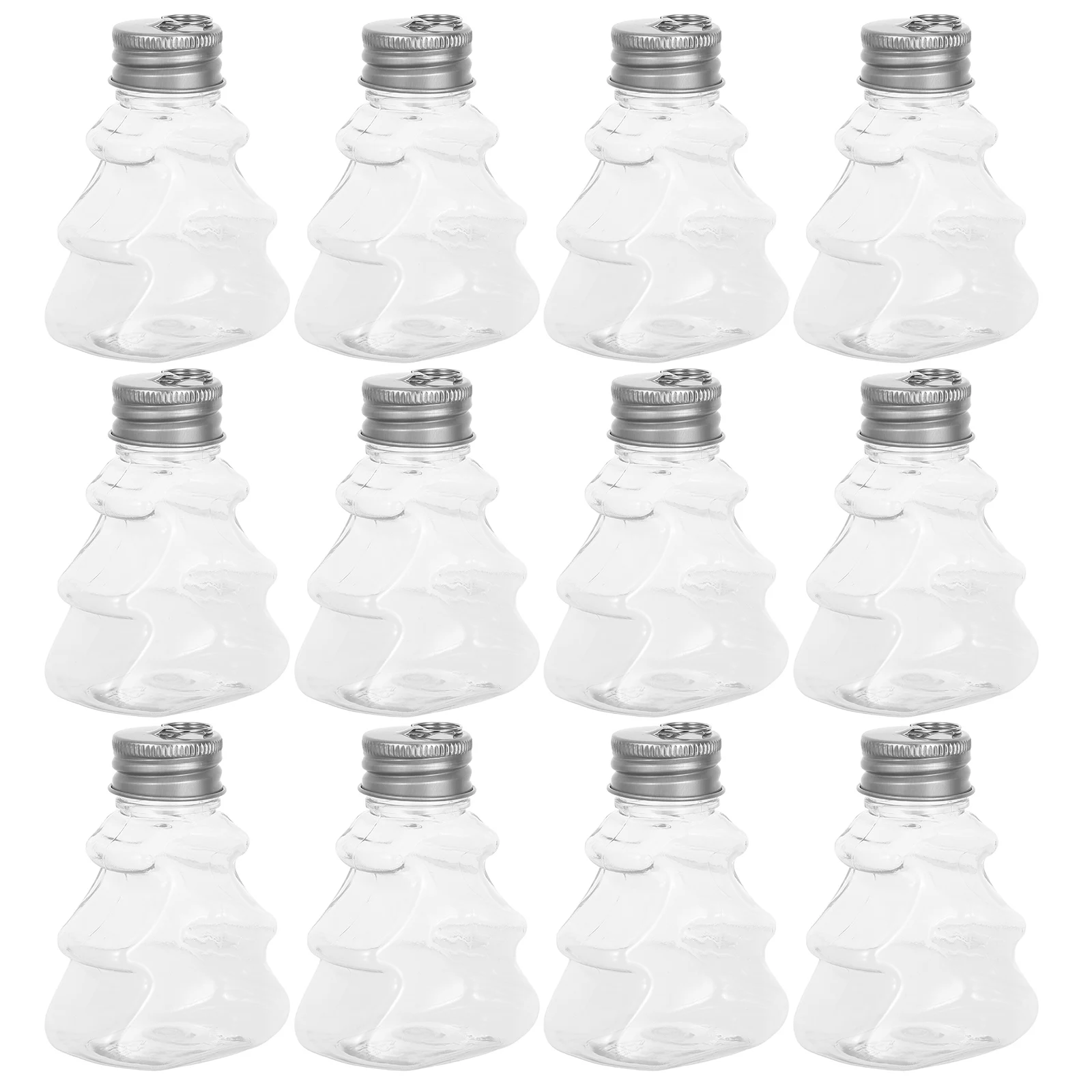 

12 Pcs Storage Tank Transparent Hanging Bottle Plastic Christmas Fillable Ornament