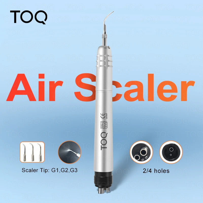 Ultrasonic Air Scaler with 3 Tips Tooth Calculus Remover Cleaning tool Handpiece Dental Whiten Tooth Cleaner Dentist Lab