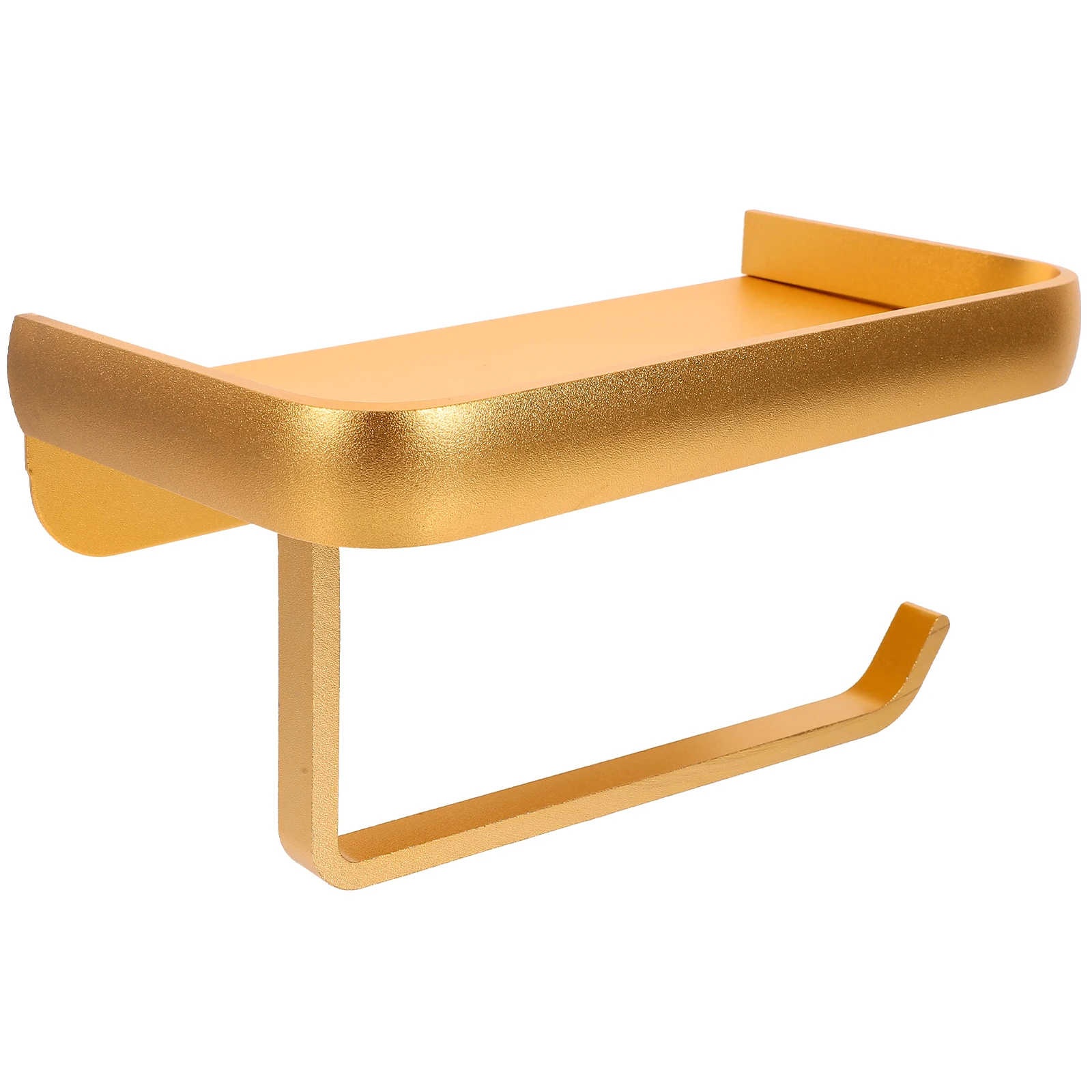 

Aluminum Wall Mounted Toilet Holder Bathroom Roll Paper Rack With Shelf Rust-Resistant Multipurpose For Bathroom Bedroom