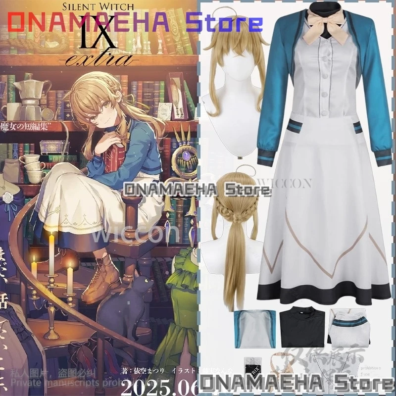 

Silent Witch Cosplay Monica Evaret Anime School Uniform Dress British Style Lolita Magical Long Skirts Elegance Disguise Outfit
