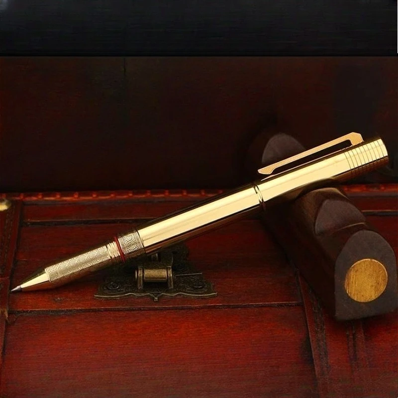 

ZAITAN Z3 Luxury Copper Rollerball Pen Black 0.5mm Unique Designer Brass Ballpoint Business Office Art Gift Pen
