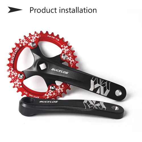 Imagen 2 del producto BUCKLOS 104BCD plato redondo rueda de cadena ancha estrecha 30/32/34/36/38/40/42T pieza de placa dentada de bielas de bicicleta de montaña