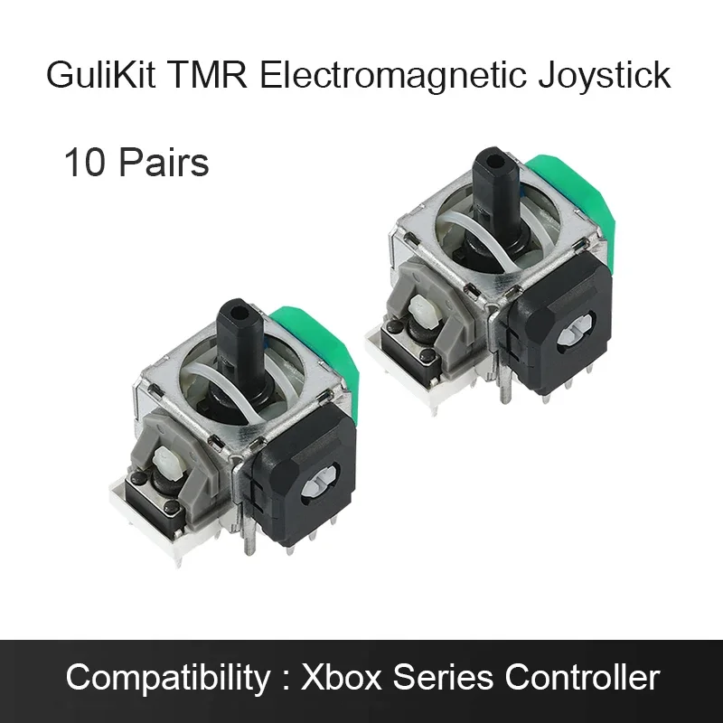 10 Pairs GuliKit TMR Elektromagnetische Joystick met Caps voor PS4 PS5 Controller Switch Pro Xbox Serie Game Accessoires Reparatie