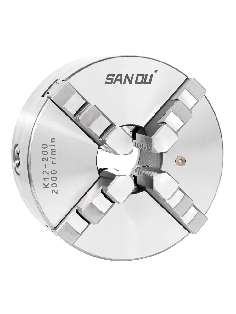 Sanou K12 four-jaw chuck self-centering precision machining center lathe manual power size 100/160/200/250