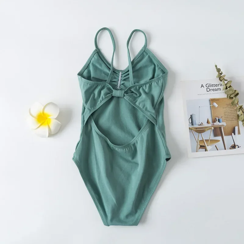 New Girls Camisole Ballet Leotard Dancewear Cotton Gymnastics Dress Shoulder Straps Dance Active Tank Unitard Bodysuit