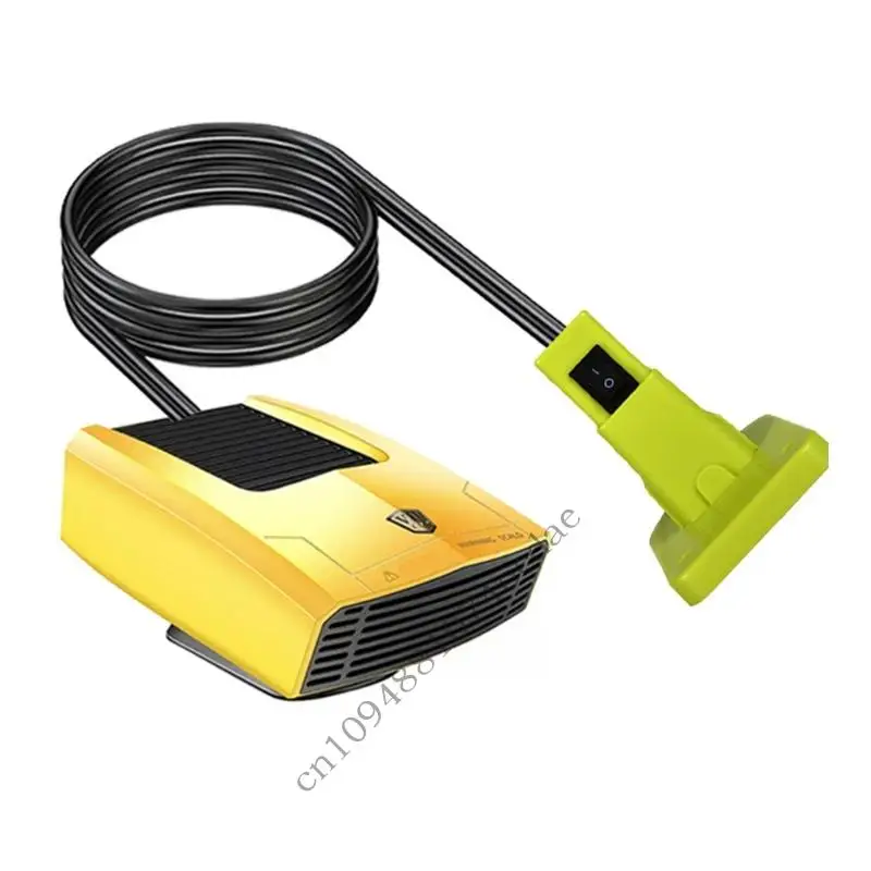 Compact Double Mode Fan Heater ABS Heating for Mirror Defogging & Quiet Operation 