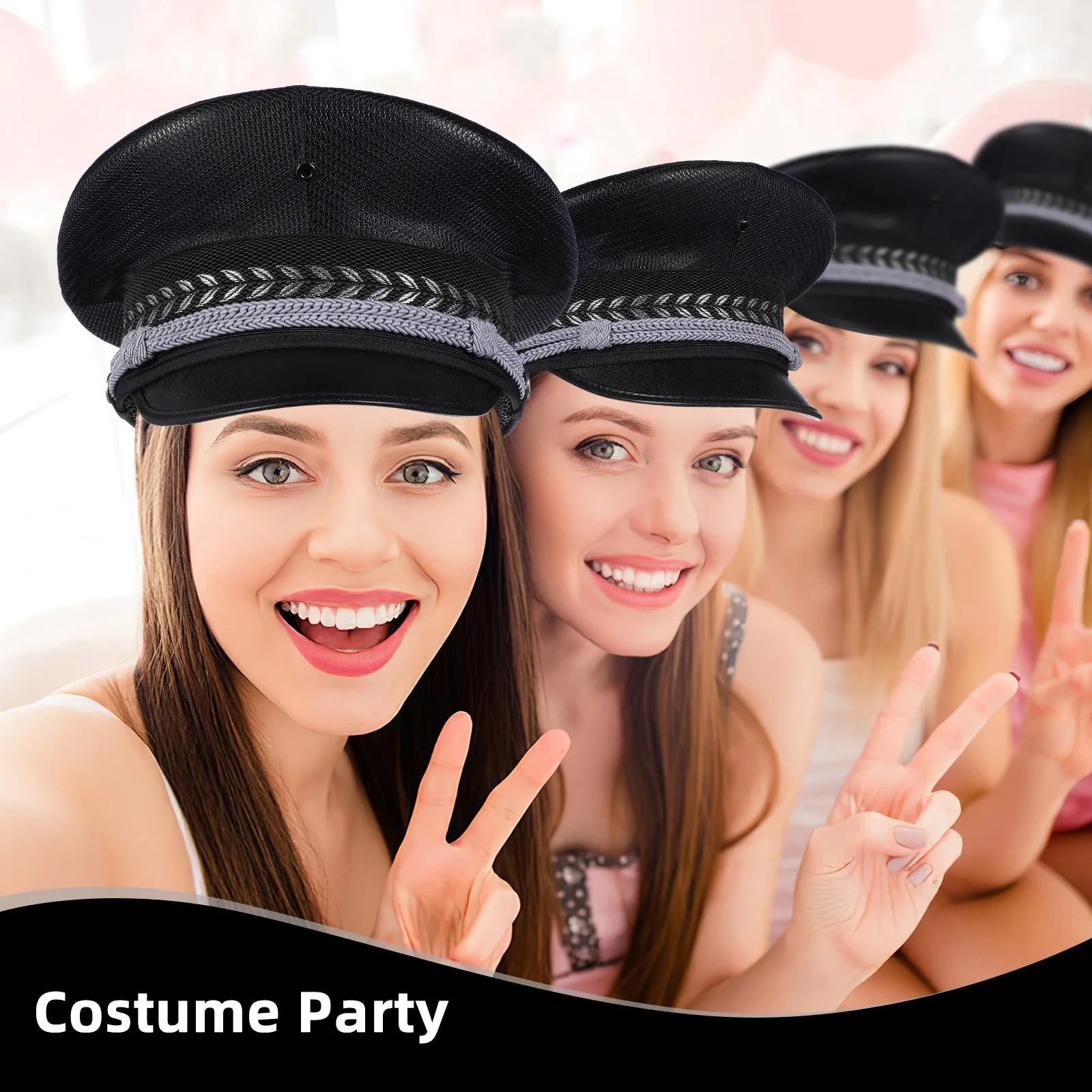 

Wide Brim Breathable Cap Comfortable Mesh Design Suitable for Doorkeeper Real Guard Ladies Cap