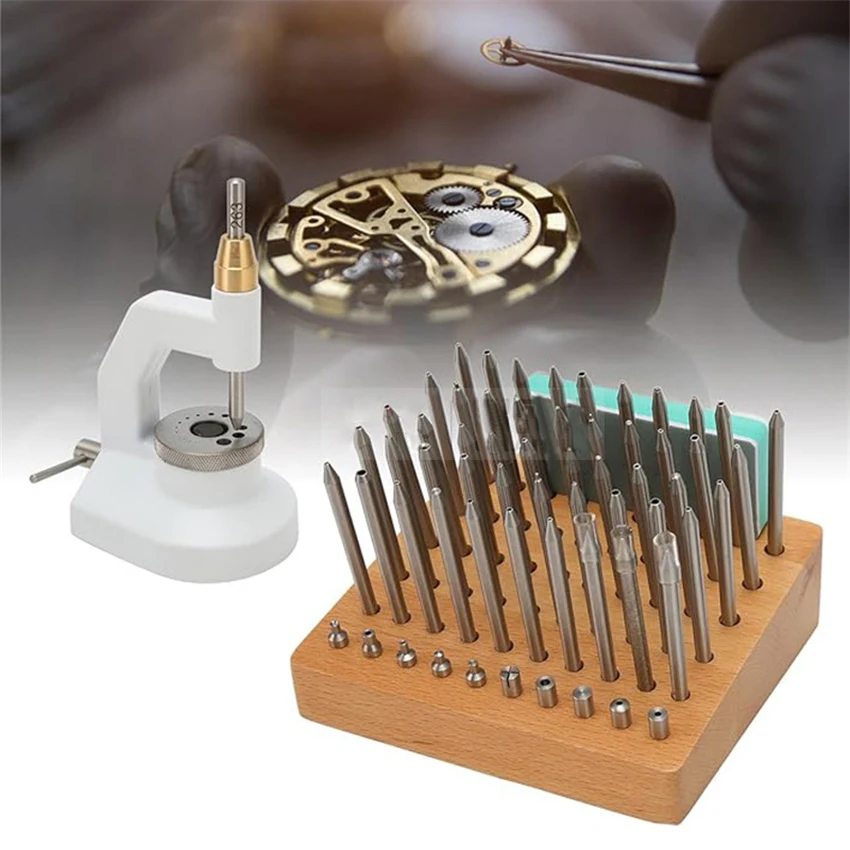 

Precision Watch Repair Staking Tool NO.5285 Watchmaker Jewelling Punching Kit Watchmakers Staking Tool Set for Watch Repairs