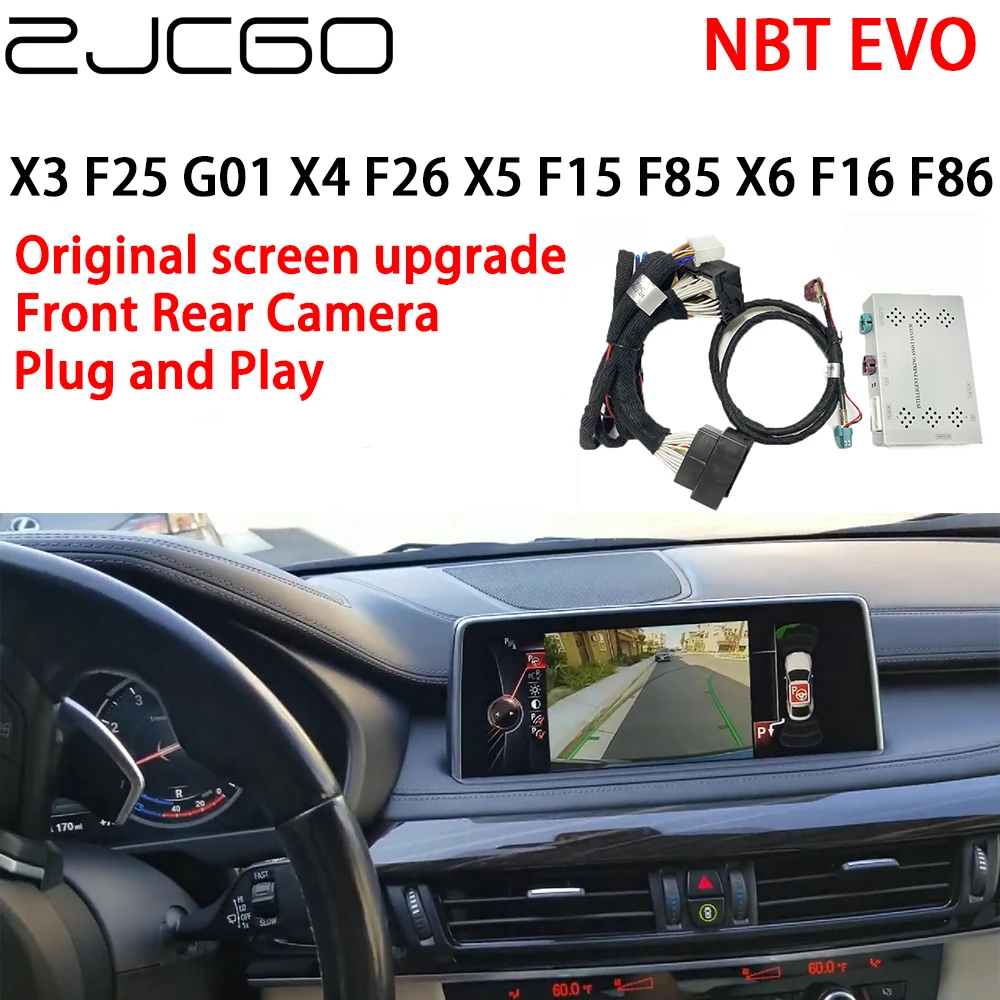 

ZJCGO Rear Front Reverse Camera Digital Decoder Box Interface Adapter NBT EVO For BMW X3 F25 G01 X4 F26 X5 F15 F85 X6 F16 F86