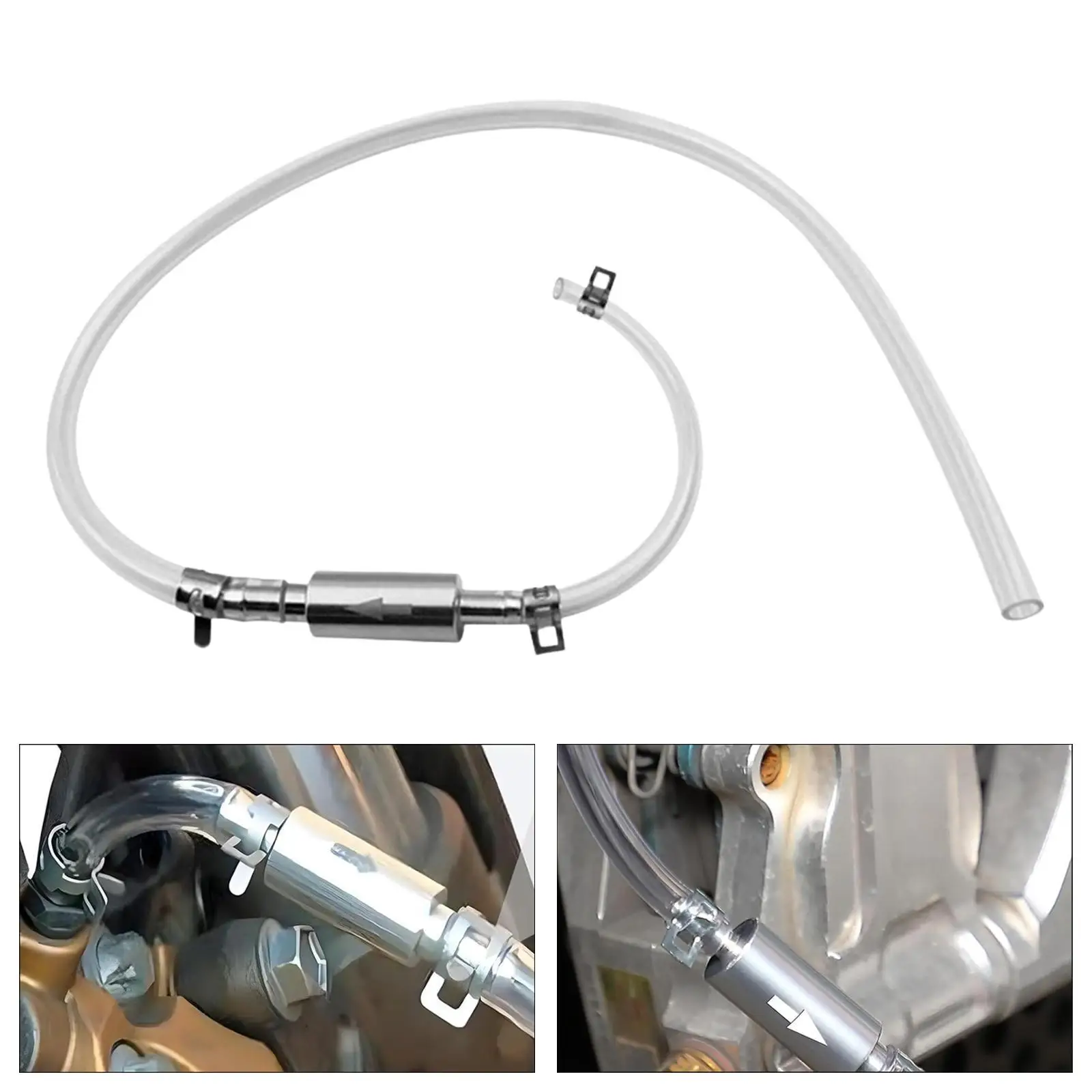 PVC Aluminum Brake Hose Bleeding Tool with Check Valve for Universal Car Motorcycle Clutch Repairs