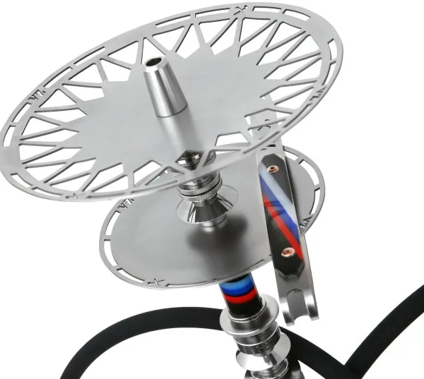 

VZ Performance M (Design) Hookah Shisha 304 Stainless Steel with Pattern Glass Bottle