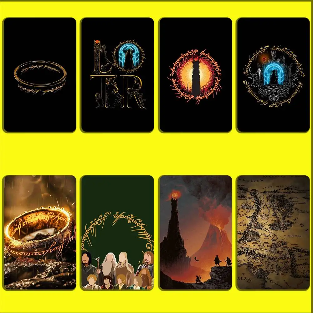 

The Lord of the R-Rings Map Card Stickers For Debit Bank Credit Cards Metro Bus Pass Sticker Decoration Cover Skin